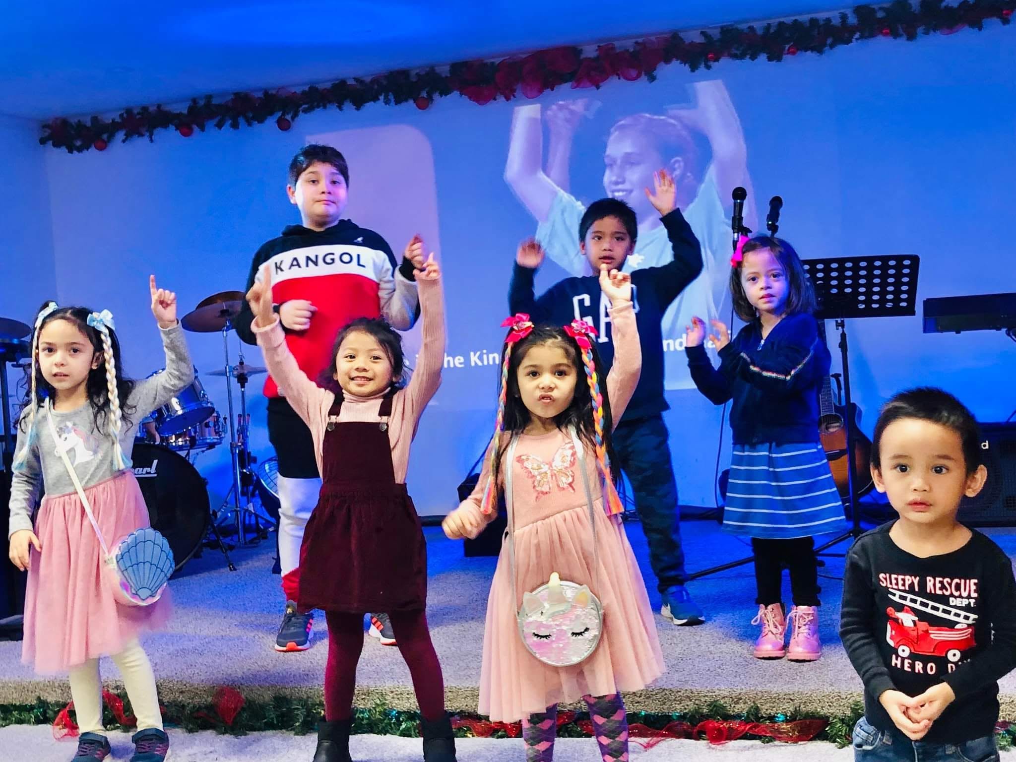 Children participating in church life at Anchor Church London