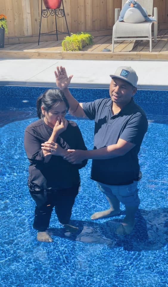 Baptism with the Anchor Church London family — photograph 1