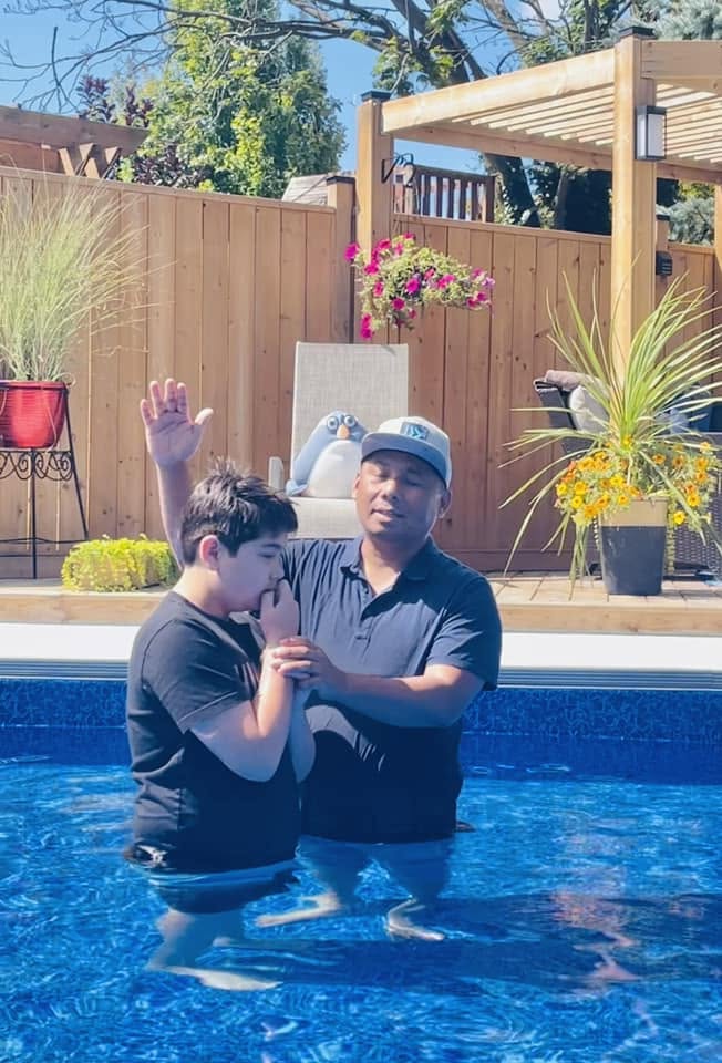 Baptism with the Anchor Church London family — photograph 2
